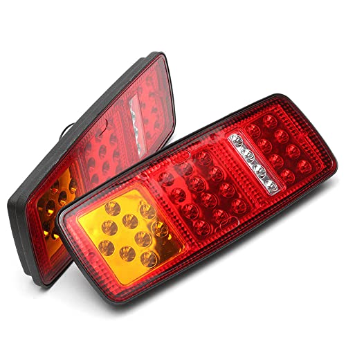 2 Peças Lâmpadas Traseiras De Montagem De Faróis Traseiros Luz De Travagem De Travagem De 12V 24V Pa