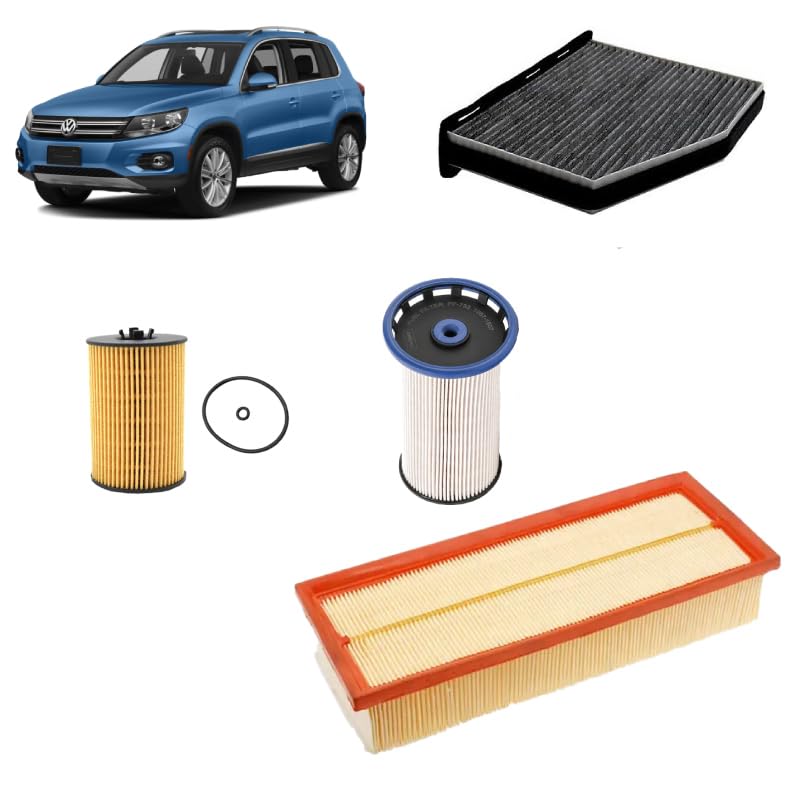 Kit tagliando 4 filtri per Volkswagen Tiguan 5N 2.0 TDI 2007+
