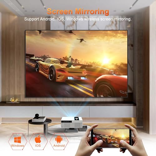 AUN X6 Smart Projector, 12000 Lumens, Android 11 Projector 4K Ultra HD Support, HDMI ARC, 2GB 16GB, 1080p Native, Rotatable, Auto Focus, Keystone,... - Image 5