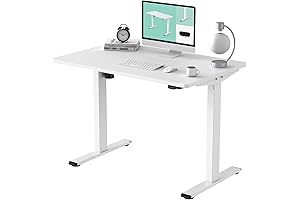 Whole Piece Electric Table Top Stand Up Desk with Adjustable Height -...