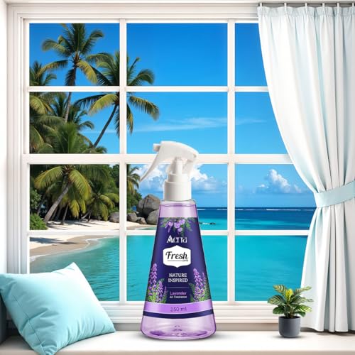 Image of Aerra Lavender, Rose, Lemongrass, Sandalwood Air Freshener Spray Combo, 4x250ml - Sacred Zest Edition, 11200+ Sprays for Home, Pooja Room, Kitchen, Bedroom, Car, Office, Non-Aerosol Odor Eliminator