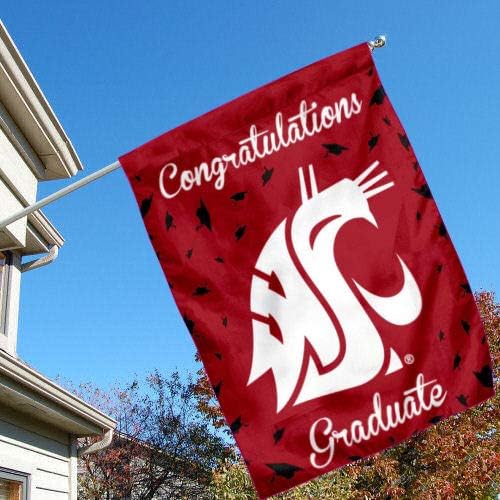 Washington State Cougars Graduation Gift Banner Flag - Image 2