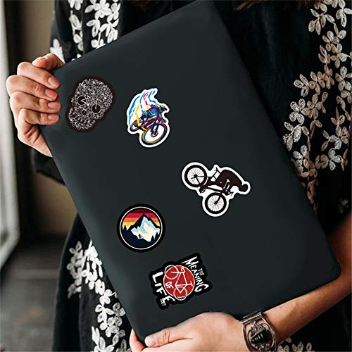 50 Pcs Mountain Bike Stickers| Mountain Bike Waterproof Vinyl Stickers for Bike Water Bottles Laptop Bicycle Refrigerator Cup Luggage Computer Mobile Phone Skateboard Decals - Thumbnail 2
