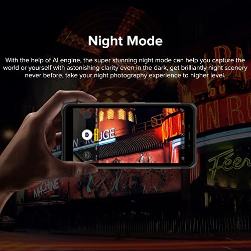 Ulefone Rugged Smartphone Unlocked, Armor X10 Android 11 4Gb + 32Gb Ip68 Waterproof Cell Phone, 13Mp+5Mp Ai Camera, 5.45" Hd+ Screen 5180Mah Battery 4G Unlocked Cell Phone Otg Nfc Gps Fm, Black #TOP5