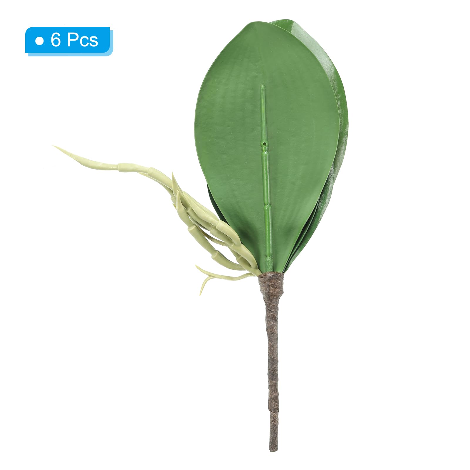 PATIKIL Faux Orchid Leaves 4.4 Inch - Image 3