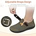 XIHALOOK Womens Walking Shoes Wide Toe Zero Drop Barefoot Shoes Fashion Sneakers Slip on Clogs Green, 7 Wide