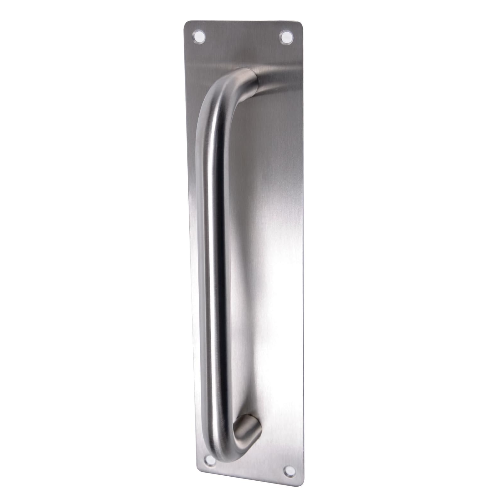 Access Hardware Satin Stainless Steel Door Pull Handle on Plate - 450mm x 75mm