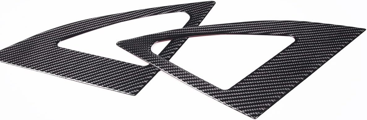 Fit for Toyota GR Supra A90 A91 MK5 2019 2020 2021 2022 Soft Real Carbon Fiber Auto Rear Triangle Glass Decorative Sticker Car Trim Accessories 2pcs