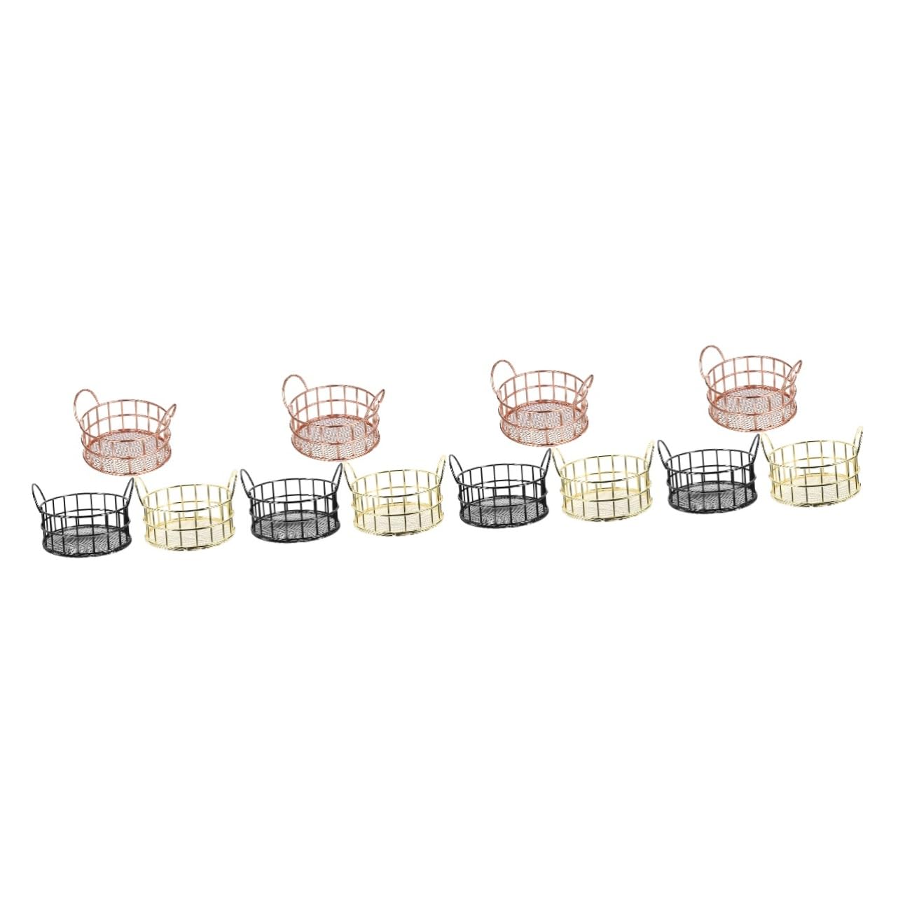 Panier de rangement en fil metallique contre le desordre
