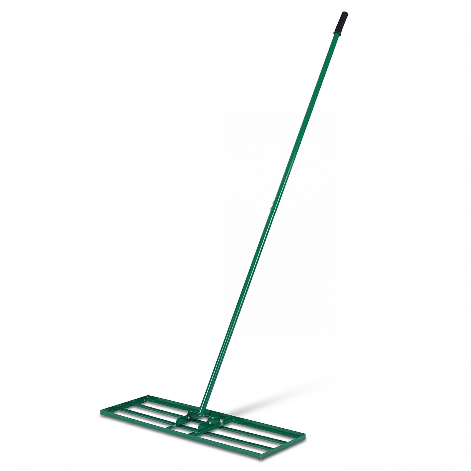 FANTASK Rastrello livellante in metallo, 170 x 75 cm x 25 cm, livellamento rastrello per prato con impugnatura ergonomica, strumento per prato per giardino, cortile, campo da golf (verde)