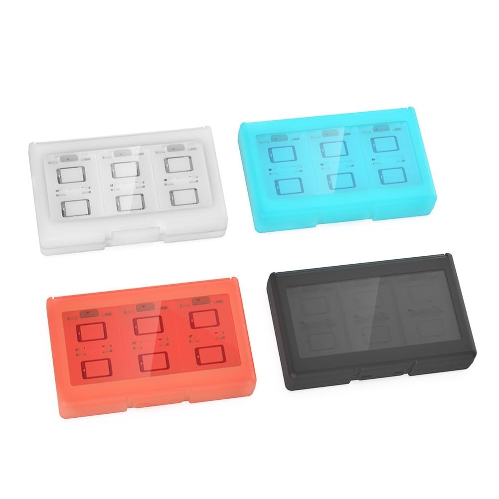 Scatola per carte da gioco per Nintendo Switch 2 - Confezione da 24 custodie in ABS, 17 x 10 x 2,7 cm, compatibile con cartucce di gioco Switch 2, design portatile - Il colore può variare