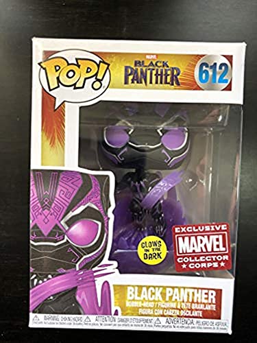 En Oferta Funko Pop Marvel Collector Corps Exclusive Black Panther 612 Purple Glow