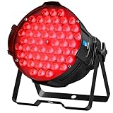 Big Dipper Luces LED para escenario, 54 x 3 W, RGB, multicolor, iluminación brillante con sonido DMX, luces ascendentes maestros-esclavas para DJ, evento, concierto, club, iglesia, 1 paquete