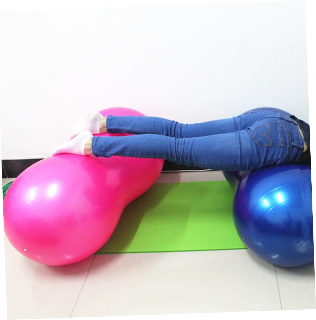 GALPADA Yoga Ball for Pregnancy Exercise Ball Balancing Stability Training Tool Thicken Burst Yoga