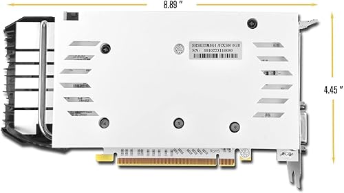 Miniatura 6 de RX 580 - Tarjeta gráfica GDDR5 de 8 GB para PC para juegos, tarjeta de video 2048SP de 256 bits PCIe 3.0 x16 6 pines conector de computadora de