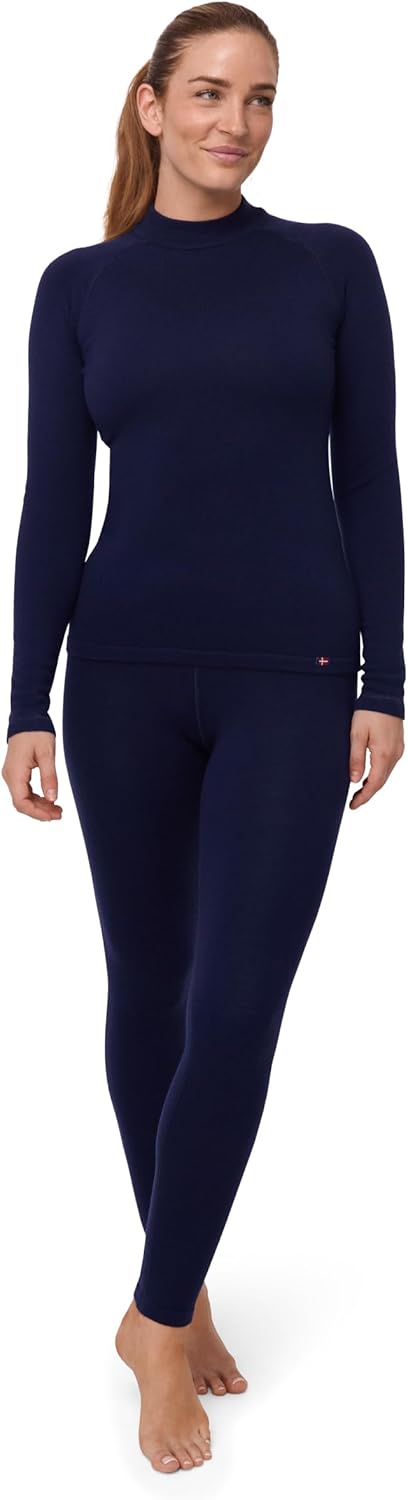 DANISH ENDURANCE Merino Wool Base Layers Women, Extreme Warm Set