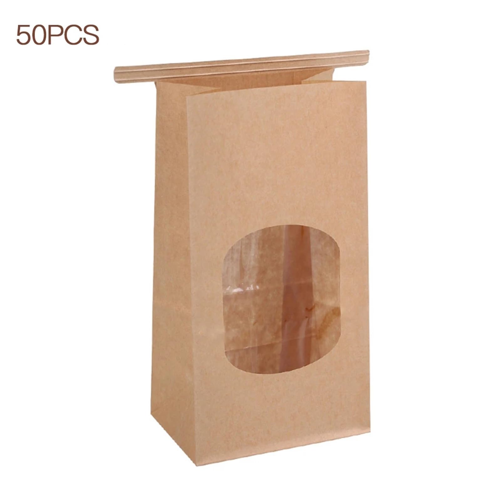 Lot de 100 sachets cadeaux en papier kraft for pâtisserie et biscuits(L)