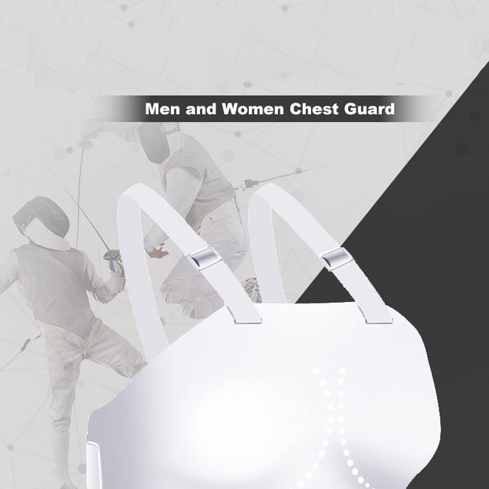 Hochwertiger Fecht-Brustschutz for Damen Und Herren, Fecht-Trainingsgerät for Fechtwettkämpfe/Fechttraining