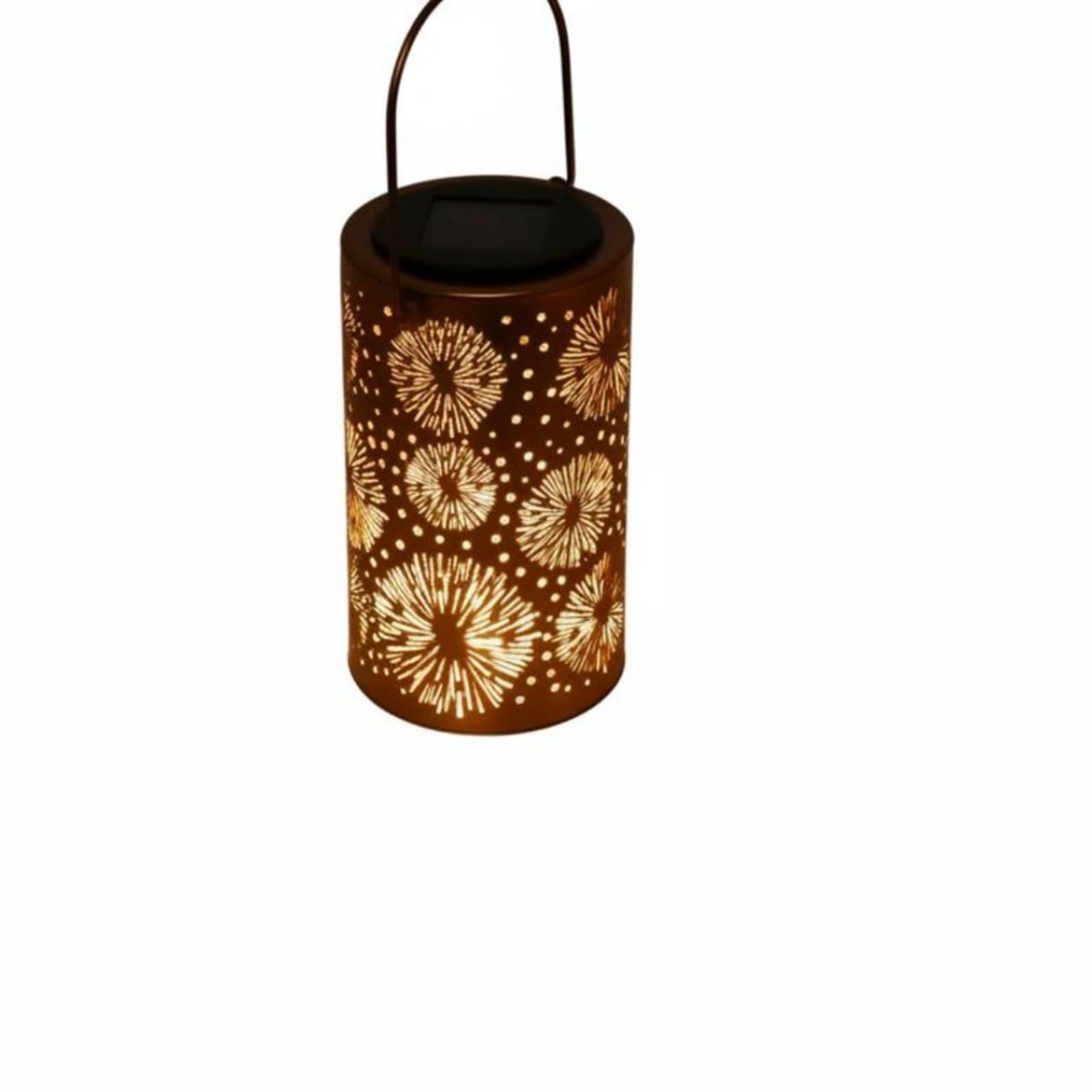 Hollow Pattern Solar Hanging Lantern Automatic on at Night Solar Lantern Waterproof Decorative Patio Lamp Warm Radiance for Camping, Garden, Balcony, Yard, Fireworks-image-24