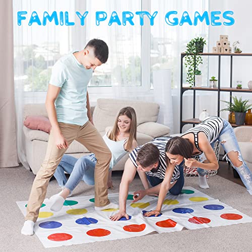 OSDUE Twister Spiel, Partyspiele, Twisting Spiele,Teamspiel, Lustige Spiele mit Spielmattefür die Familie Interaktion (Bodenspiele)