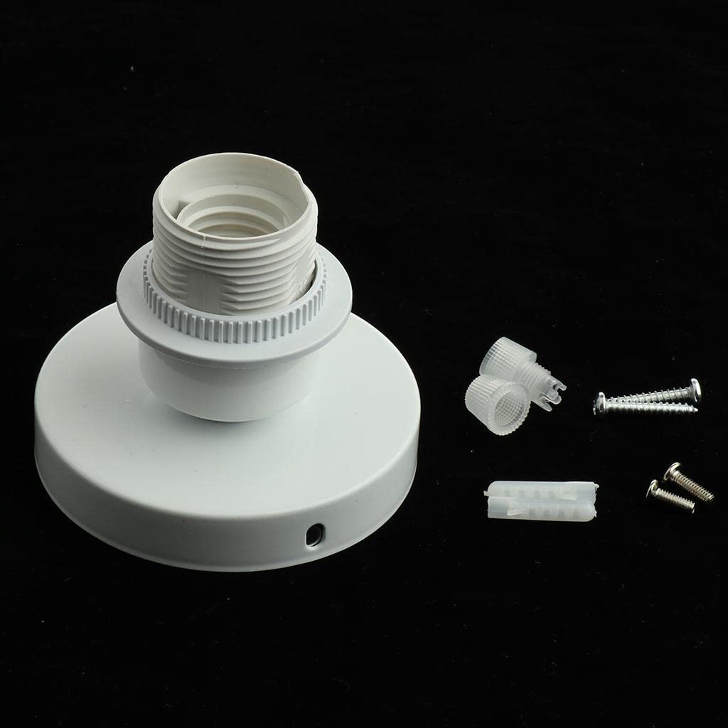 UJEAVETTE® E27 Ceiling Lamp Head E27 Bulb Base Lamp Socket for Home Restaurant White-picture-14