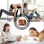 Scented Candles Gift for Women,4 Pack Natural Soy Wax Candle Long Lasting Rose Lavender Sandalwood Apple Fragrance Candles Gift for Mothers Day, Birthday, Thanksgiving Day, Christmas, Valentines Day - Image 5