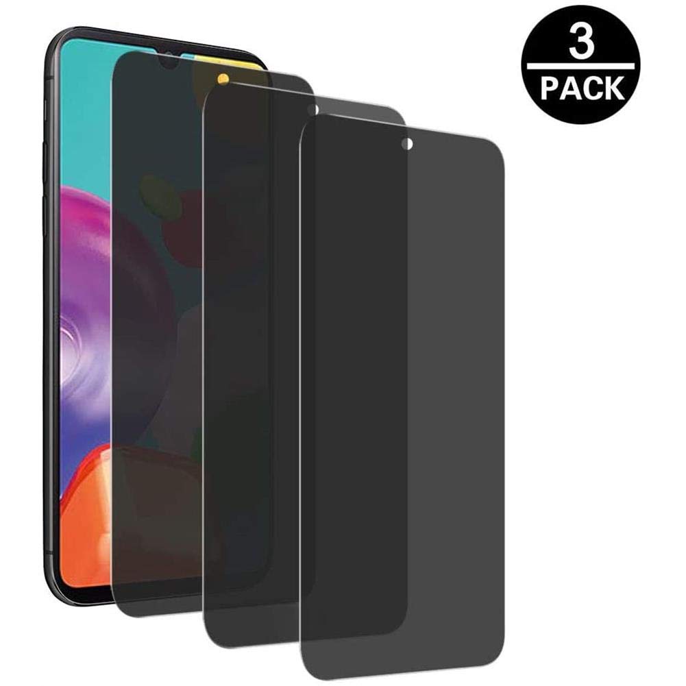 OnlyCase Privacy Screen Protector for Samsung Galaxy A71, [3PCS] Anti-Spy Tempered Glass Film, [Anti-Scratch, Case-Friendly] Screen Protector