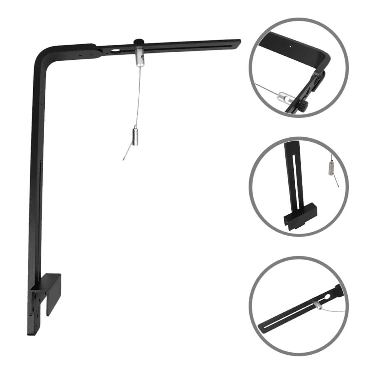 2 Stück Aquarium Leuchtenhalterung aus Aluminiumlegierung