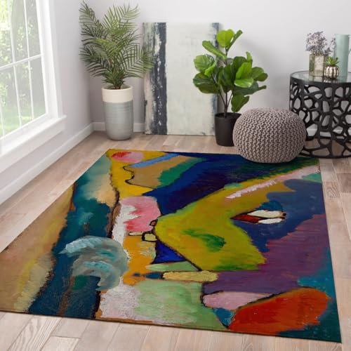 Tapis de salon ferme 120x150cm lavable et artistique pour sublimer votre bureau