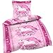 Produktbild one-home 2 TLG Bettwäsche 135 x 200 cm Einhorn rosa Unicorn Microfaser Garnitur
