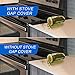 Silicone Stove Counter Gap Cover (2 Pack, 25in, Black), Non-Adhesive Heat Resistant Kitchen Stove Gap Filler, Easy Clean Silicone Gap Guard Seals Spills Between Counter & Stove