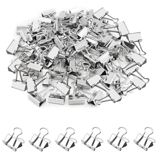 �_�u���N���b�v �V���o�[ �� 15 mm 100���� �� �y�[�p�[�N���b�v ������ ���ސ��� �y�[�p�[���[�N�p �����p�i �I�t�B�X �ƒ� �Ɩ��p ���[�� �哿�p�p�b�N ��F