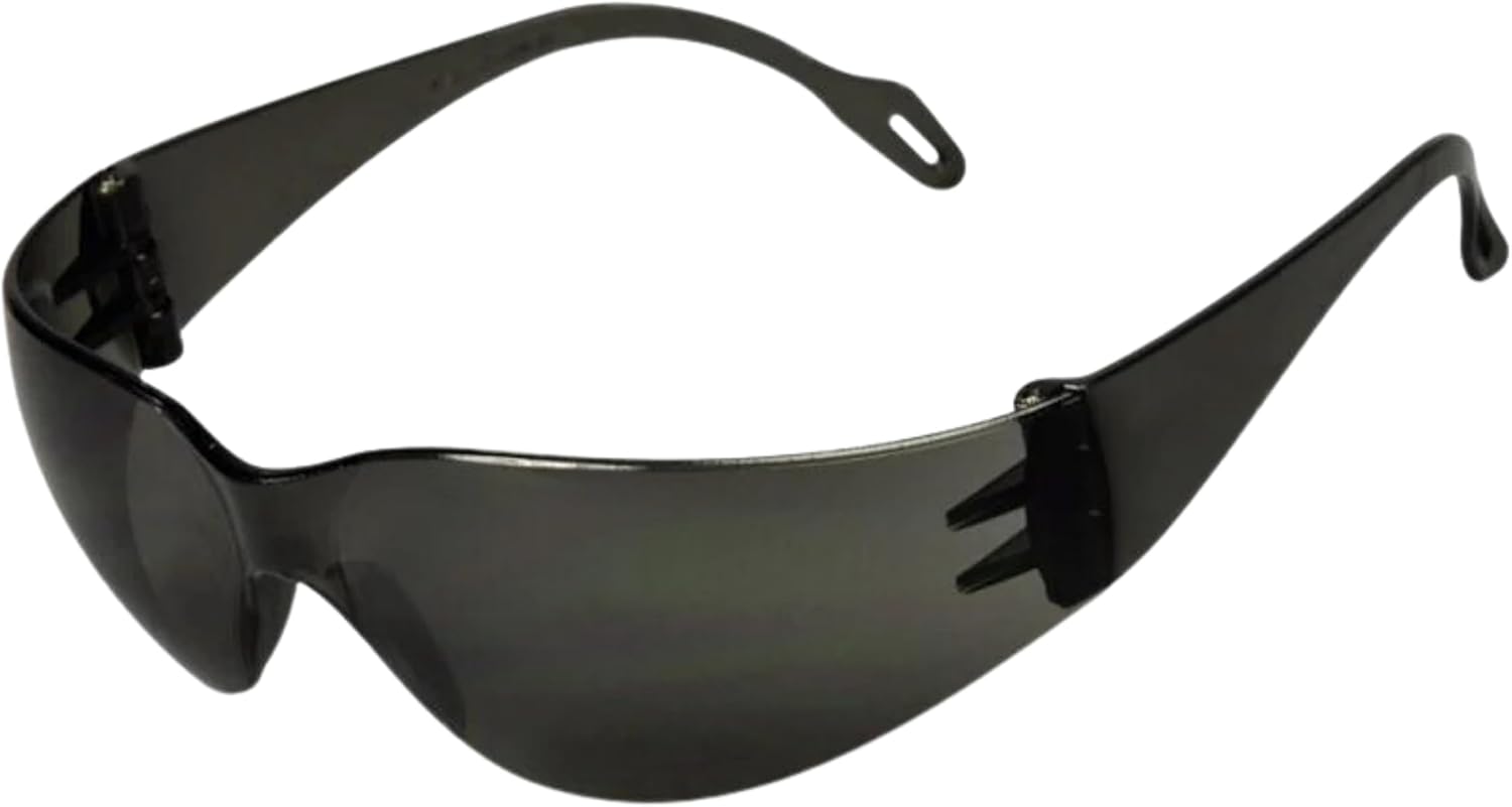 SurgiMac Gray Frame & Lens Eye Protection Glasses - UVA/UVB Protection, Feather-Weight, Fog-Free, Scratch-Resistant - Patient and Staff Use | Case of 12