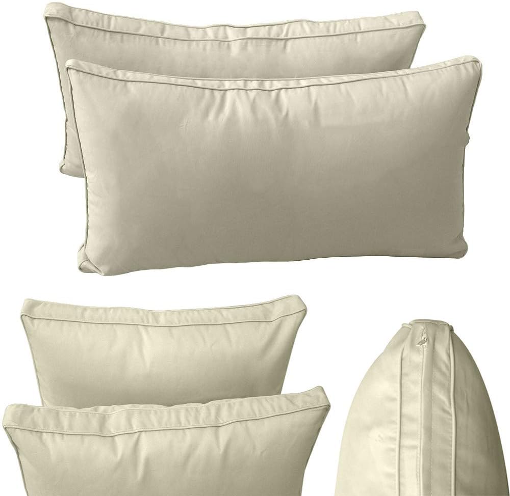 Prolinemax Style2 Full Size 5PC Pipe Outdoor Daybed Mattress Cushion Bolster Pillow Complete Set AD005