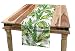 Produktbild ABAKUHAUS Urwald Tischläufer, Bambus Palms Laub, Esszimmer Küche Rechteckiger Dekorativer Tischläufer, 40 x 180 cm, Farngrün und