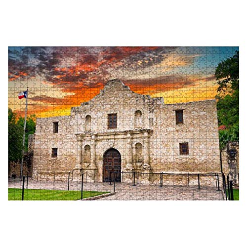 500 Pieces The Alamo san Antonio tx Historic Architecture Stock Pictures Large Piece Jigsaw Puzzles for Adults Educational Toy for Kids Creative Games Puzzles