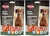 TRIXIE Tiras de Pollo y Queso sin Gluten Premio Tiras de Pollo con Queso, 100 g - 31586 (Paquete de 2)