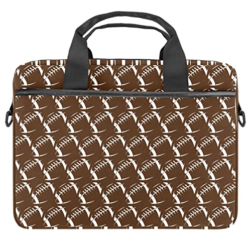 Sac ordinateur portable 13 à 14.5 pouces motif football sacoche bandoulière multicolore