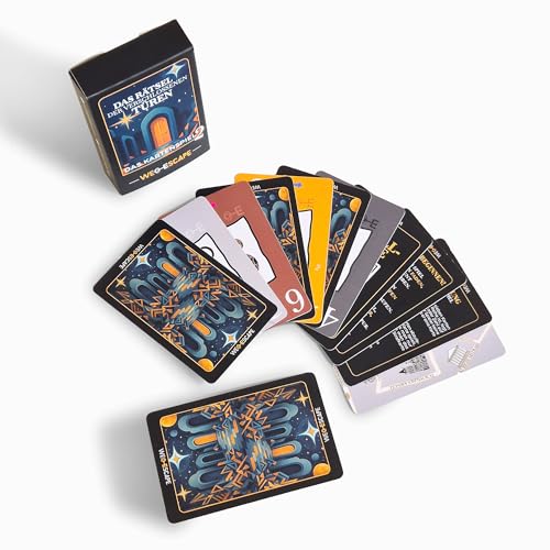 Stadtkrimis Exit Escape Stadtführung We-Escape | Das Kartenspiel Teil II – Das ideale Exit-Escape Game für Zuhause | Zwei spannende Spielvarianten: Rätsel-Abenteuer & Ablegespiel