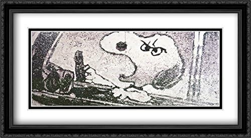 Rage Rover 2X Matted 40x28 Large Black Ornate Framed Art Print by Tom Everhart