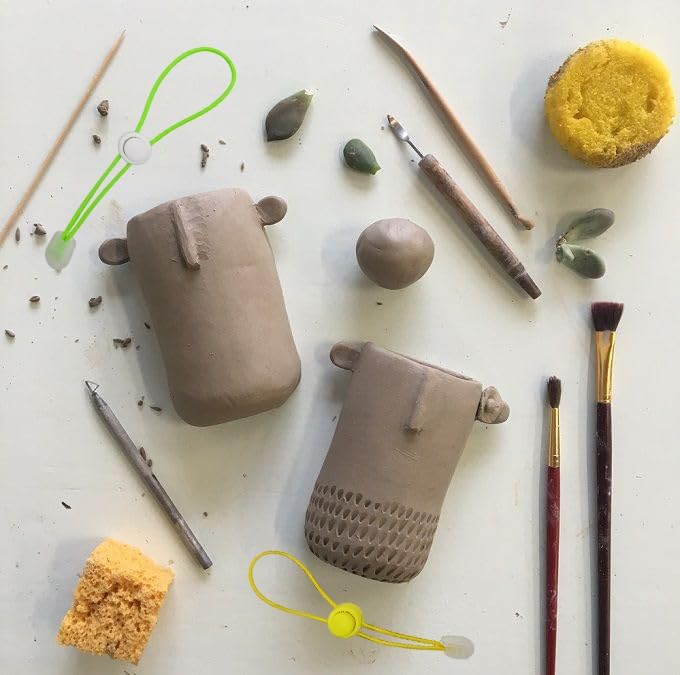 6Pcs Colour Adjustable Elasticity Clay Bag Tie, Studio Ties & Ceramic Tool Strap，The Must-Have Pottery Tool Ties for Bag Closure and Organization—— Loved by Sculpting Enthusiasts - Image 4