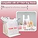 1000 PACK Heavy-Duty White Plastic Thank You Bags with Handles (11.5 x 6.5 x 22 inch) - Durable Disposable T-Shirt Bags for Retail, Grocery, and Supermarket Use