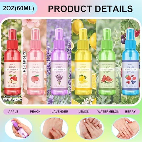 Image of 6 Pcs Hydrating Hand Washing Spray Travel Size