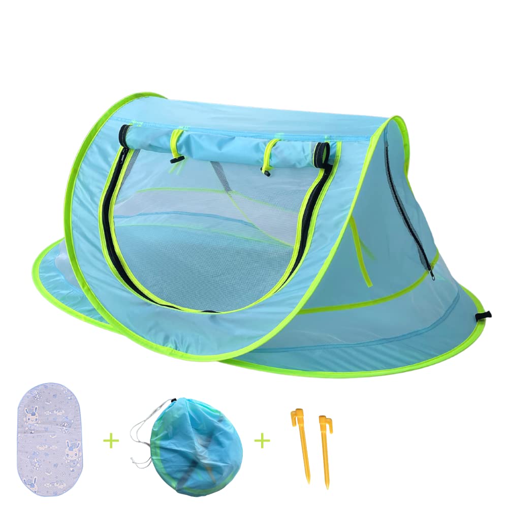 Tenda De Praia QTREE Com 2 Piscinas - Pop-Up UPF 50+ Para Bebês