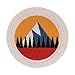 Produktbild Finally Home Kleiner Berge Patch zum Aufbügeln | Vintage Berg Patches Mini Baum Bügelbild Wald Aufbügler Bäume Aufnäher Wanderer Outdoor Bügelpatch