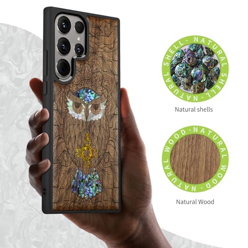 Coque Galaxy S24 Ultra bois protection anti-rayure chic