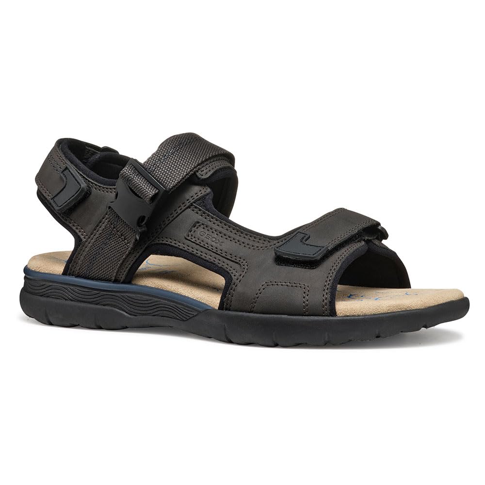 Geox U SPHERICA EC5 B, Men’s Sport Sandal, Dk Coffee,