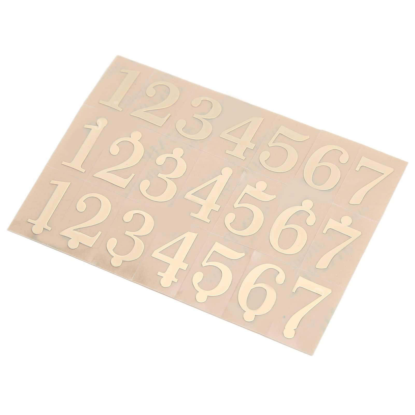 Xiuganpo Ethereal Drum Bronzing Scale Aufkleber für Anfänger, Einfache Erinnerung und Schnelle Identifizierung für Ethereal Drums, PVC-Material, Goldfarbe