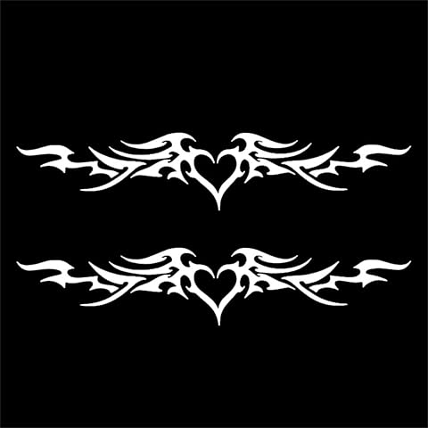 2PCS Angel Wings Car Stickers Funny Waterproof Vinyl Decal, 11.81