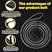 UPGRADED For Sam-Sung Dryer Repair Kit includes DC97-16782A Dryer Roller, DC93-00634A Idler Pulley, 6602-001655 Belt Replacement for Samsung Dryer dv42h5000ew/a3 By WFRWFR 7,8,9 Fit Model